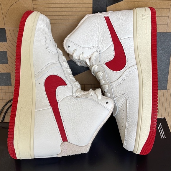 NIKE W AF1 SCULPT Summit White/Gym Red - Picture 13 of 16
